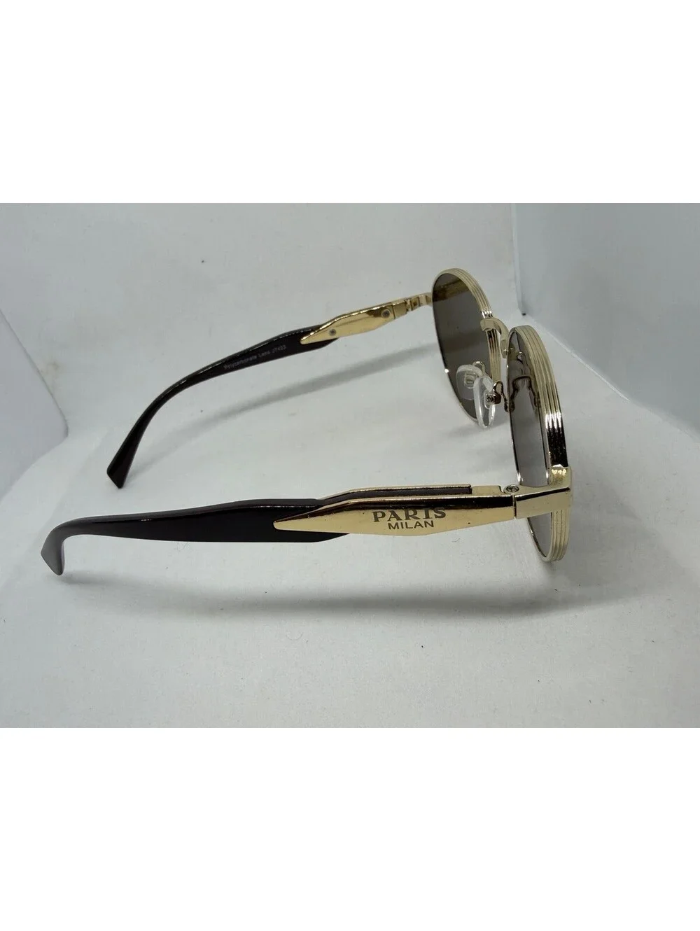 Paris Milan Sunglasses Brown Gold J7423 Polycarbonate Lens